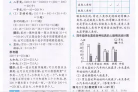 人教版四年级数学（下册）课本练习参考答案图片