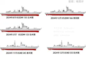 1.3万吨有点少，166渭南舰与555钦州舰刷号，新增吨位增至3.4万吨图片