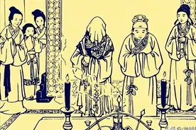 民间故事：新郎幼小，洞房夜闹着吃糖，新娘：咱们三个人玩捉迷藏图片