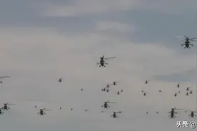 罕见空突旅大机群出动？大量武直10布满天空，感受小速度掠地机降图片