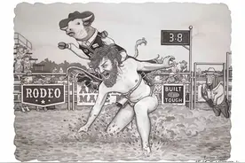 当人类与动物互换身份，这20幅讽刺插画，让人不忍心看下去图片