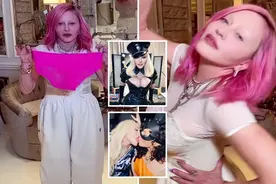 64岁麦当娜自称同性恋来博眼球，被建议保持尊严，整容脸如煮鸡蛋图片