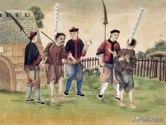西班牙画家笔下的晚清酷刑，35幅彩图形象逼真，令人惊叹