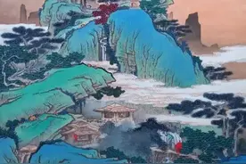 中国画欣赏：古今名家青绿山水画精选图片