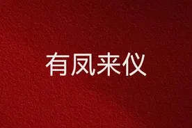 一天一成语:有凤来仪图片