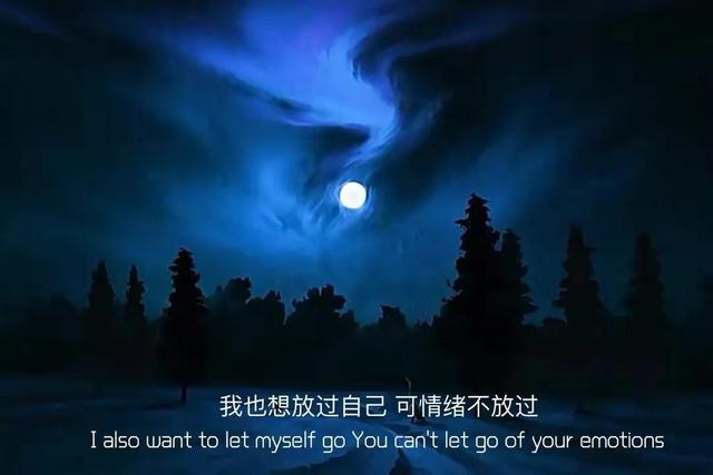 朋友圈情感文案图｜我也想放过自己，可情绪不放过