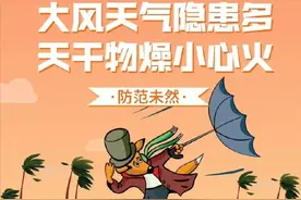 【大风天气隐患多，天干物燥小心火】图片