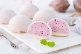 自己在家做，软糯拉丝，入口即化，放3天也不会硬的雪媚娘图片