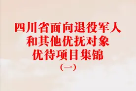 四川省面向退役军人和其他优抚对象优待目录清单图片