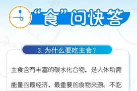 【“食”问快答】为什么要吃主食？图片