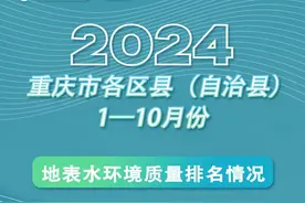 重庆1—10月水环境质量排名揭晓！第一名是……图片