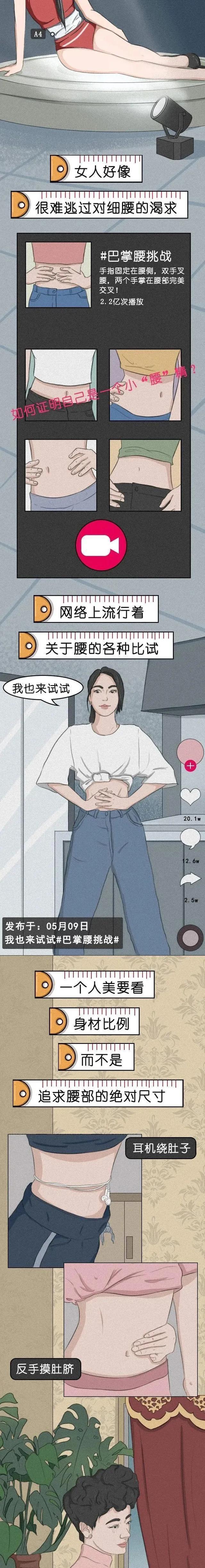 当代畸形审美，你迷恋过几个？女孩们快醒醒吧（漫画）