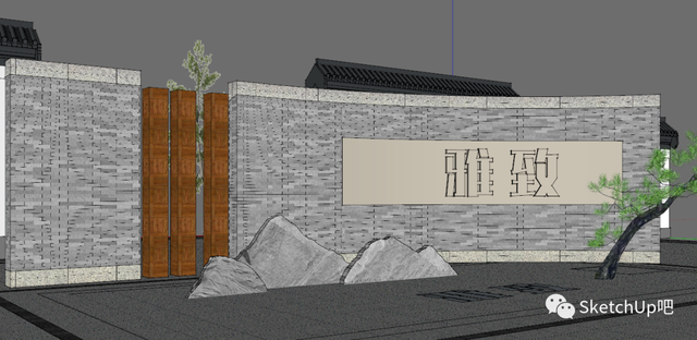 最强操作！SU一键完成曲面文字建模