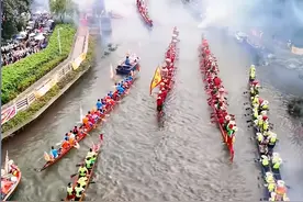 笑不活了！广东划龙舟太疯狂了北方人看傻了，网友的评论笑死我了图片