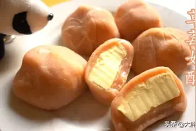 无需烤箱，教你做糯米控最爱的草莓奶酪团，材料简单做法易学图片