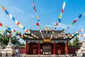 网红朝拜景区～西安广仁寺图片