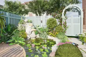 做梦都想拥有的花园小院，巴不得每天长在院子里！睡觉都会笑醒图片