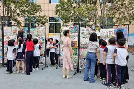 “双减进课堂，美育润童心”——记朝阳小学校园艺术展图片