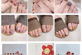 日式晕染风脚趾美甲 | 广西南宁美甲培训机构分享图片