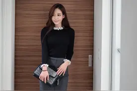 韩国人气模特孙允珠时尚穿搭高清美图第四十九期图片