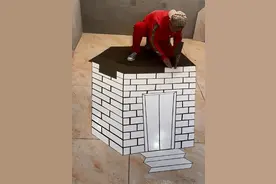 小安哥：工地小伙“花式贴砖”吸粉百万，3D效果堪比“神笔马良”图片