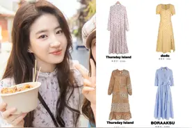 刘亦菲《去有风的地方》10件连衣裙合集来啦🔥图片