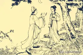 乞丐买桃，妇人可怜他不收钱，乞丐：赐你大富大贵三十载图片