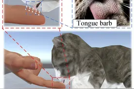 戴上触觉手套VR撸猫：感受猫毛粗糙度，来自腾讯Robotics X&港城大图片