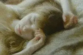 美得令人窒息，一组冰清玉洁的睡美人油画图片