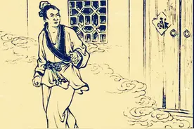 民间故事：男子客栈请老妇人吃面，老妇人说：小心你身边那小子图片