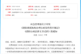 应急部印发《消防救援机构办理行政案件程序规定》丨11月9日起施行图片