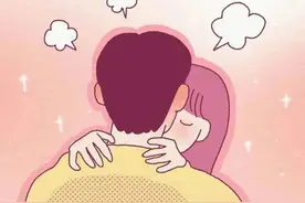 情侣接吻时，两个人的脑子里都在想什么呢？（漫画）图片