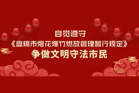 盘锦市人民政府关于 2023 年春节期间烟花爆竹燃放管理的通告图片