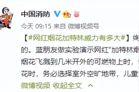 【科普】实测！网红烟花“加特林”威力有多大？图片
