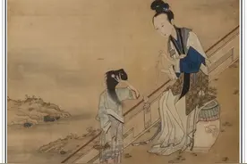 清代中期著名书画家崔鏏二十二幅传世经典工笔绘画仕女作品赏析图片
