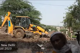 印度强拆贫民窟，穷人无家可归！竟为美化市容，举办列强G20峰会图片