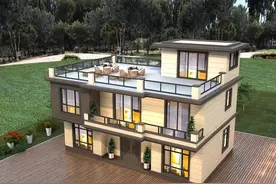 二层半自建房｜适合6口之家的经济实用型宅基地设计图片