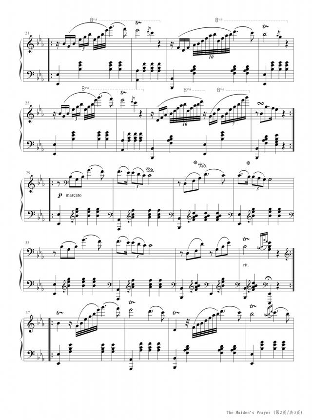 十大催泪钢琴曲纯音乐谱,谱子《无尽光芒》许巍的感人大作 - 冷求网