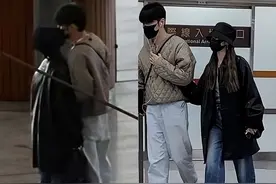 杨丞琳「月台吻李荣浩」画面全被拍！ 夫妻返台现踪松山机场图片