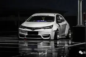 车友被"毒害"后打造一台宽体丰田卡罗拉，每天除了上班就是改车图片