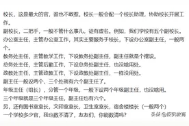 1所学校有多少官？谁能数得清？网友：3个官，足矣图片