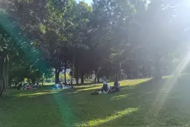 4月，带上一家3口去野餐朋友圈火了，朋友：孩子的快乐真简单图片