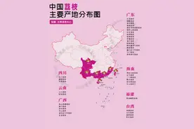 中国荔枝分布图图片