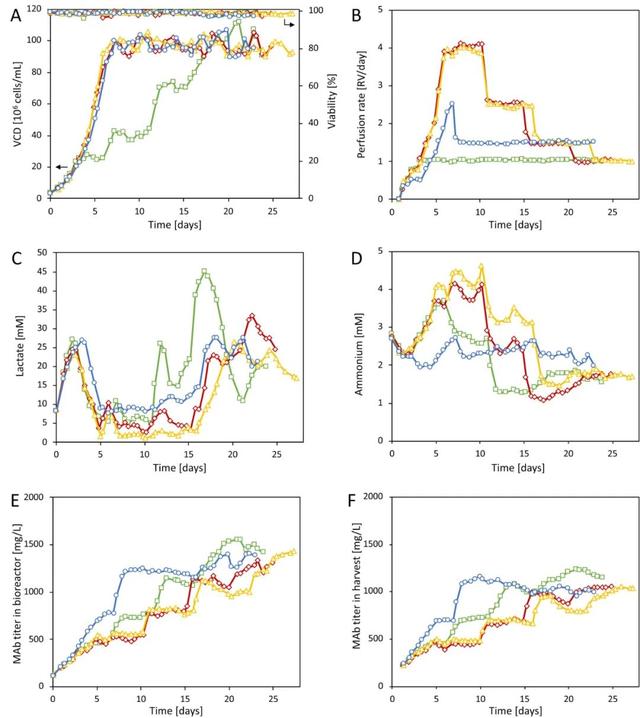基于拉曼光谱监测高密度细胞灌流培养中的氨基酸和抗体N-糖基化