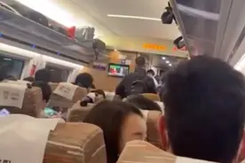 高铁因超员无法行驶，无票乘客被请下车，铁路回应：超员符合规定，有些旅客上车后会进行补票图片