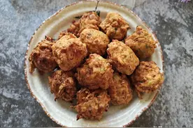 冬天孩子不吃蔬菜，用5种菜做成素丸子，外酥里嫩，越吃越香图片