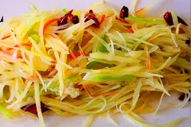 原来这才是炝土豆丝最好吃做法，技巧详细讲解，脆嫩爽口又入味图片