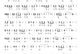 简谱：齐豫《橄榄树》图片