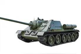 功勋卓著，二战苏联SU-85坦克歼击车，随苏军一路攻克德国柏林！图片