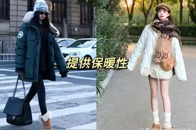 去了上海我发现：满街都是“UGG雪地靴”，意外的洋气好看特保暖图片